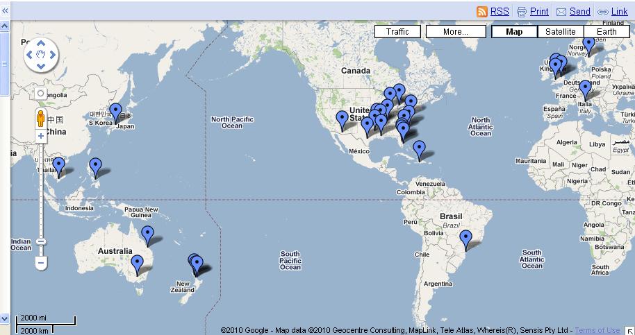 Google is now hosting a world map of incidents of mass animal deaths.